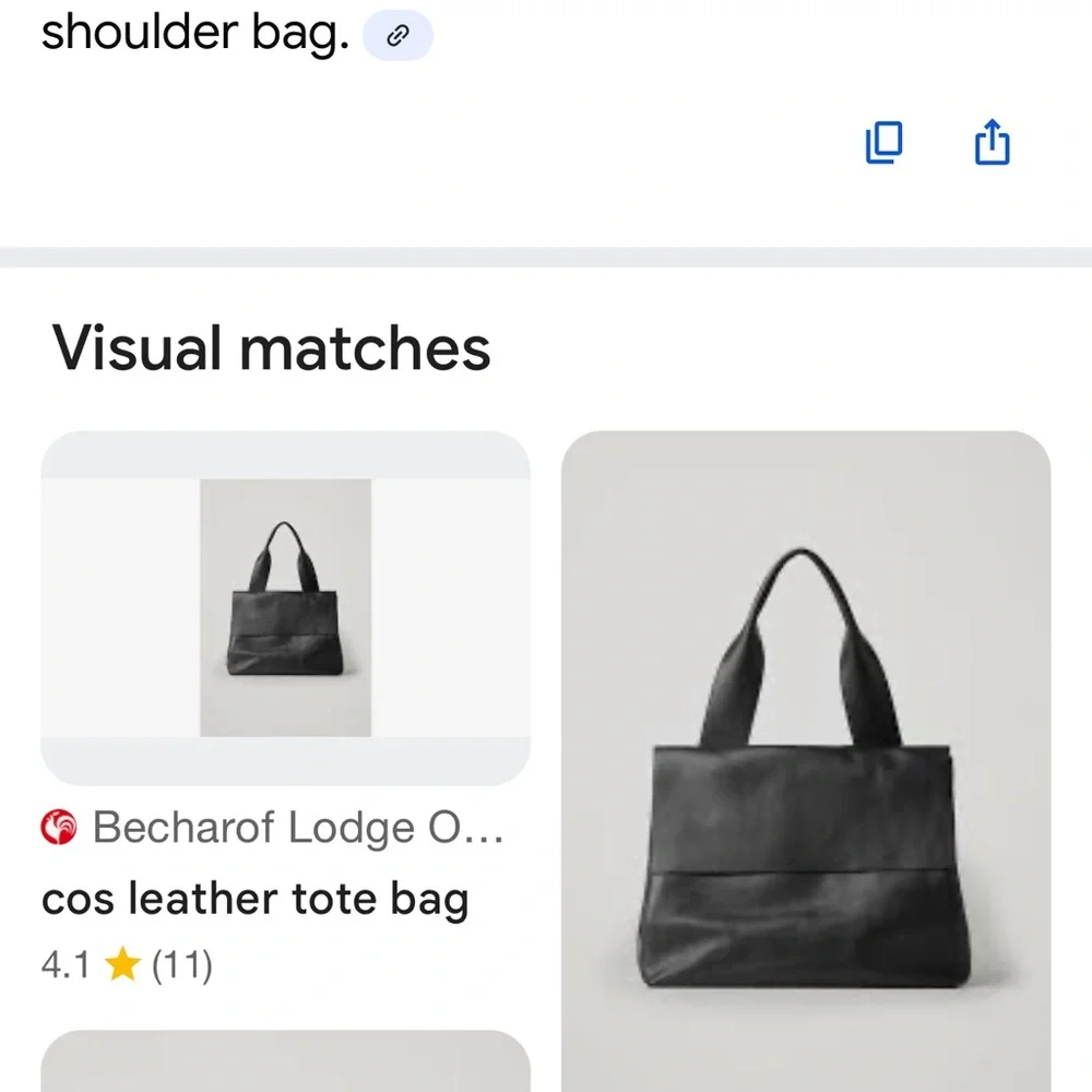 COS Black Leather Interior Bag - Picture 12 of 12